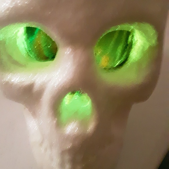 Halloween Light Up Skeleton Head - Picture 3 of 5